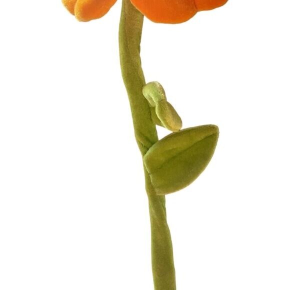 Plush Happy Sun Flower Toys With Smiley Faces Orange & Pink - Picture 4 of 8